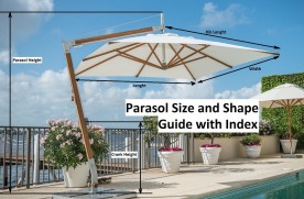 Maat en Vorm Gids - Index voor alle Parasol Specialisten Parasols