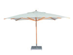Bambrella Levante Telescopische 4m Vierkante Bamboe Parasol